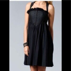 Twenty8Twelve Varda Women Black Corset Pleated Dress by S. Miller Size 2